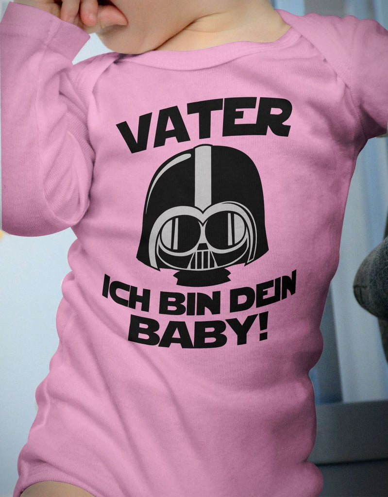 Babybody Langarm Vater - ich bin Dein Baby! - von Mikalino