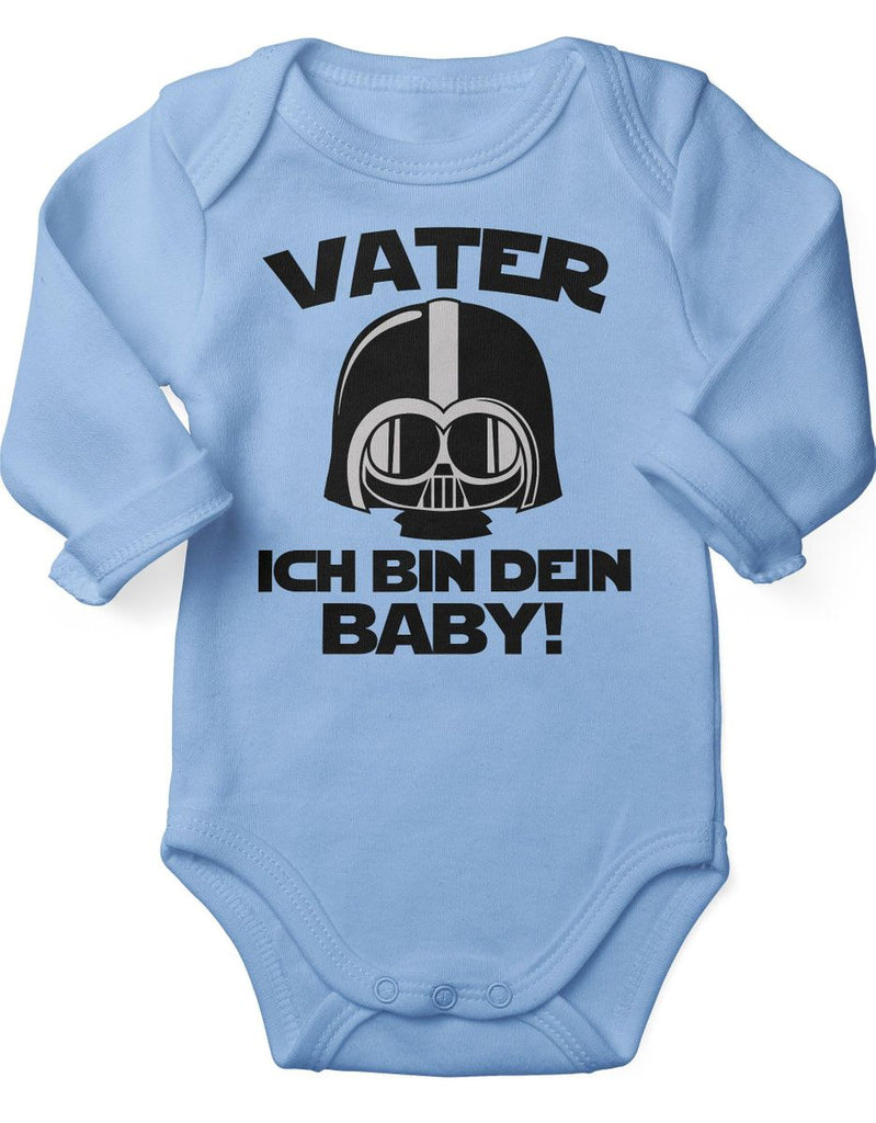 Babybody Langarm Vater - ich bin Dein Baby! - von Mikalino