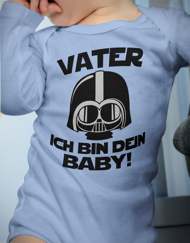 Babybody Langarm Vater - ich bin Dein Baby! - von Mikalino