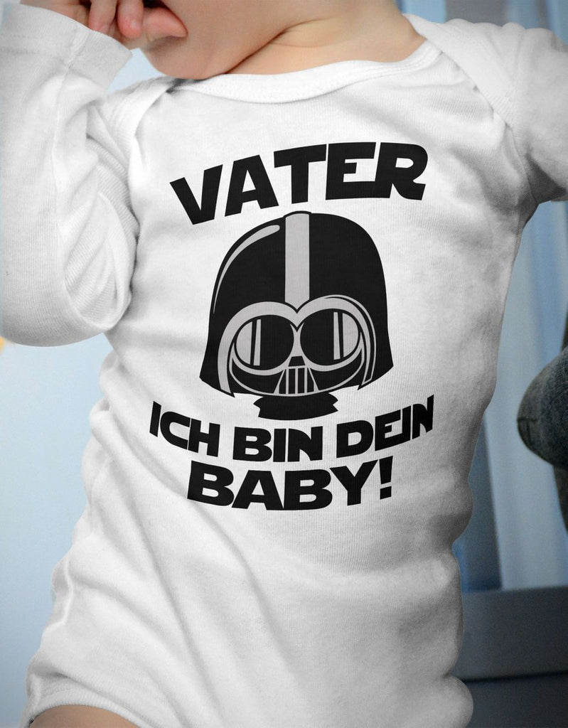 Babybody Langarm Vater - ich bin Dein Baby! - von Mikalino