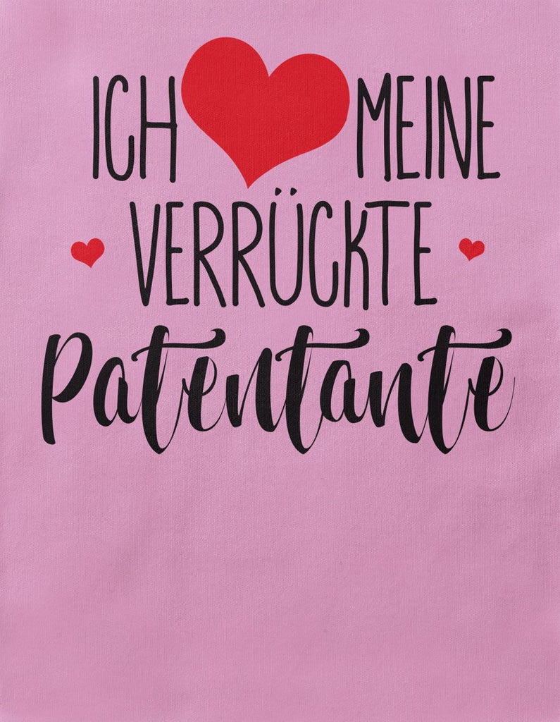 Mikalino Baby / Kinder T-Shirt mit Spruch für Jungen Mädchen Unisex kurzarm Ich liebe meine verrückte Patentante | handbedruckt in Deutschland | Handmade with love - von Mikalino