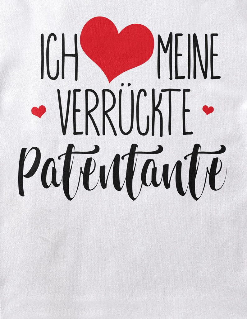 Mikalino Baby / Kinder T-Shirt mit Spruch für Jungen Mädchen Unisex kurzarm Ich liebe meine verrückte Patentante | handbedruckt in Deutschland | Handmade with love - von Mikalino