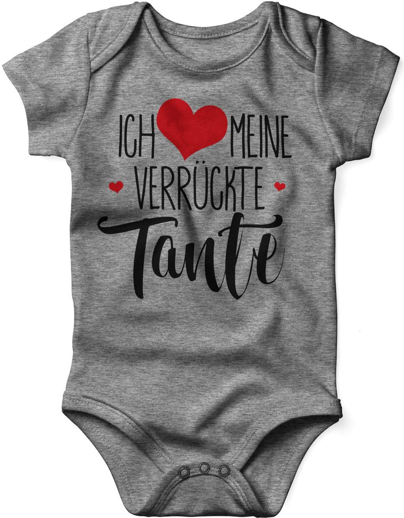 Babybody kurzarm Ich liebe meine verrückte Tante - von Mikalino