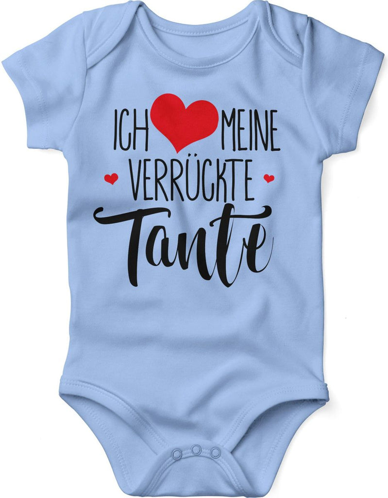 Babybody kurzarm Ich liebe meine verrückte Tante - von Mikalino