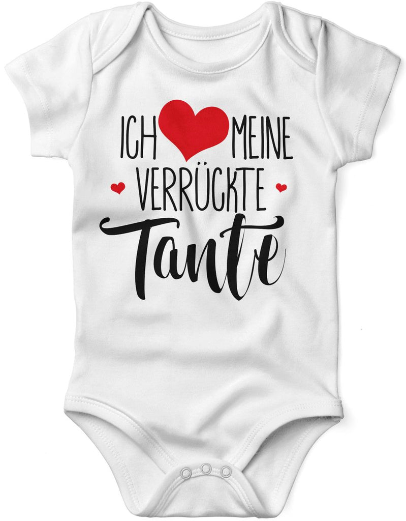 Babybody kurzarm Ich liebe meine verrückte Tante - von Mikalino