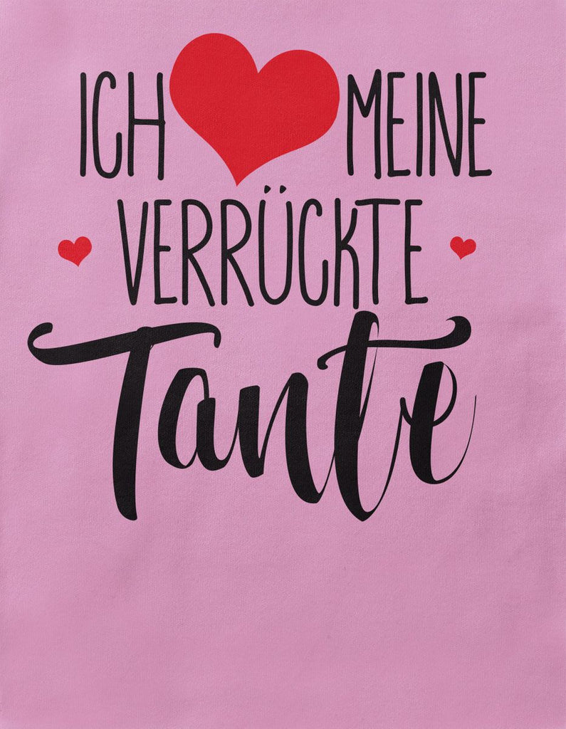 Mikalino Baby / Kinder T-Shirt mit Spruch für Jungen Mädchen Unisex kurzarm Ich liebe meine verrückte Tante | handbedruckt in Deutschland | Handmade with love - von Mikalino