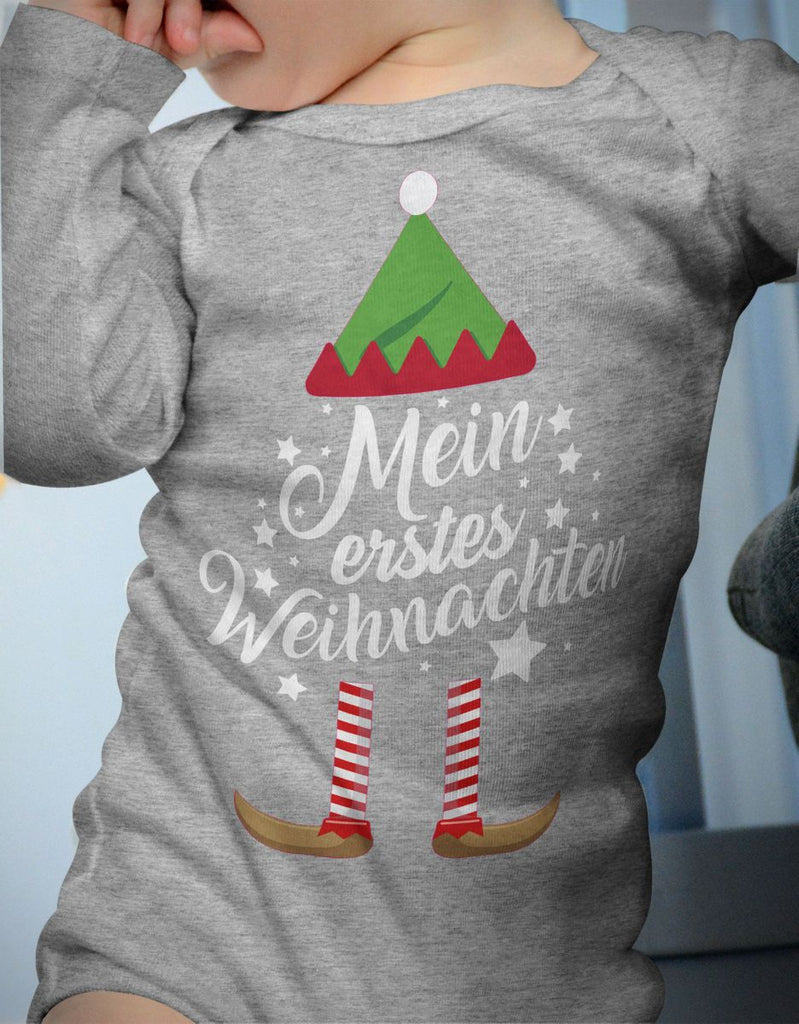 Babybody Langarm Mein erstes Weihnachten (Weihnachts-Elf) - von Mikalino