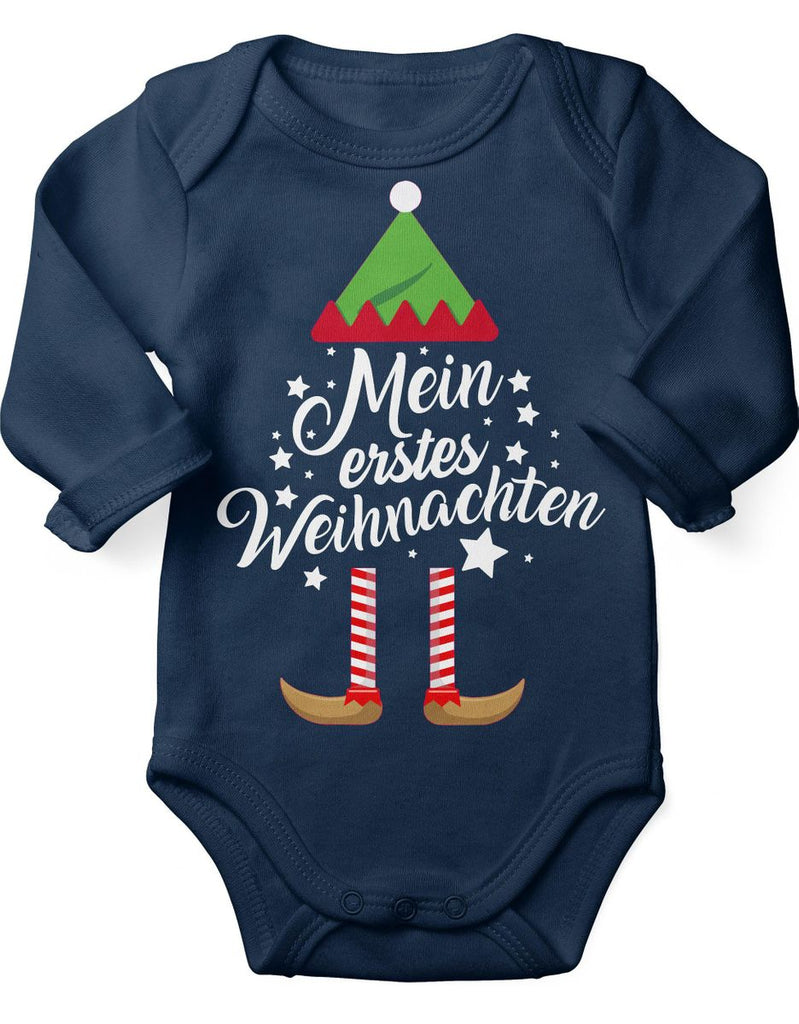 Babybody Langarm Mein erstes Weihnachten (Weihnachts-Elf) - von Mikalino