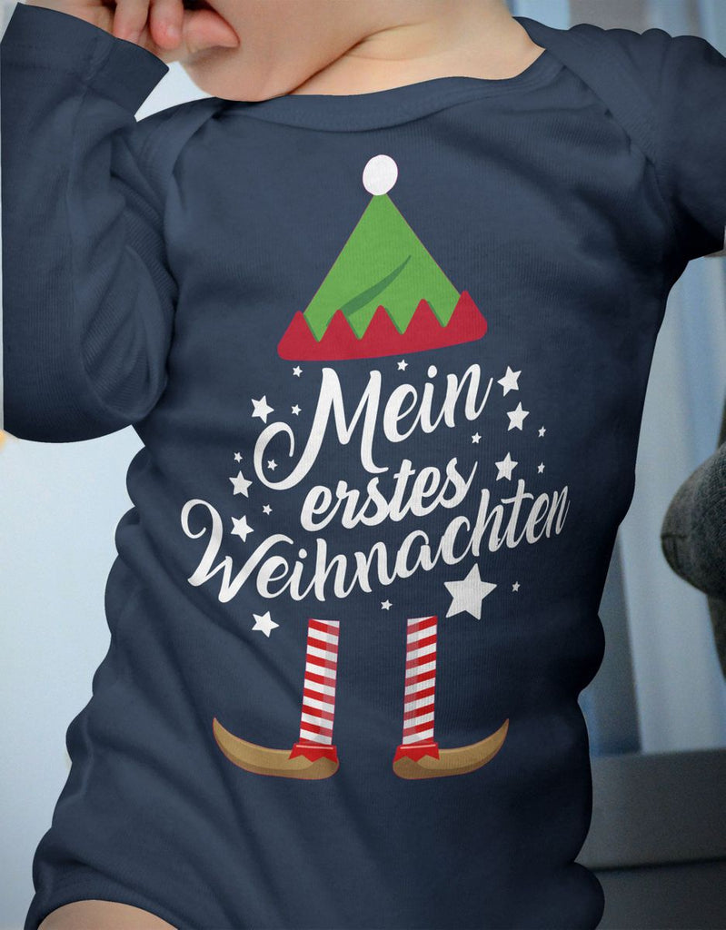 Babybody Langarm Mein erstes Weihnachten (Weihnachts-Elf) - von Mikalino