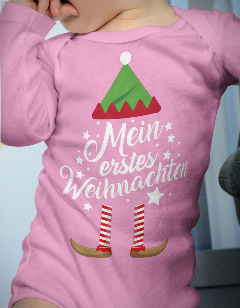 Babybody Langarm Mein erstes Weihnachten (Weihnachts-Elf) - von Mikalino