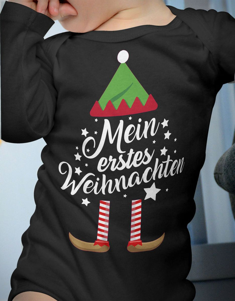 Babybody Langarm Mein erstes Weihnachten (Weihnachts-Elf) - von Mikalino