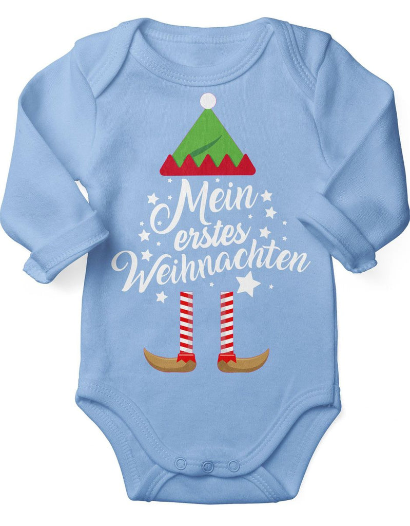 Babybody Langarm Mein erstes Weihnachten (Weihnachts-Elf) - von Mikalino