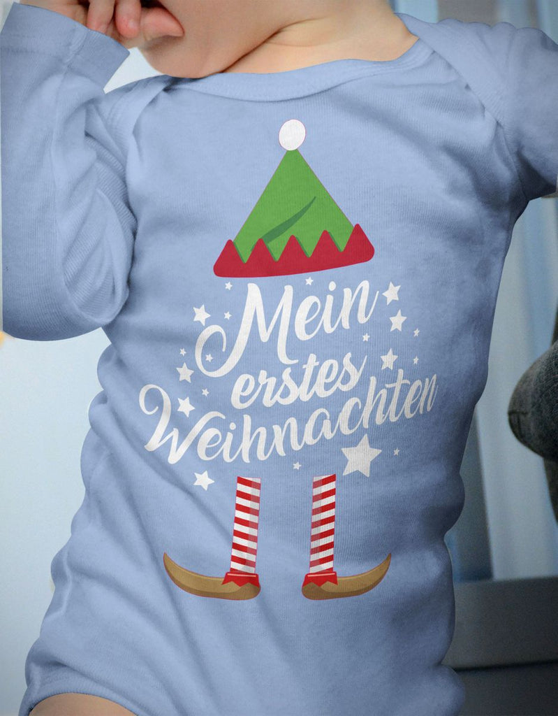 Babybody Langarm Mein erstes Weihnachten (Weihnachts-Elf) - von Mikalino