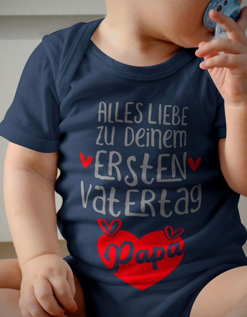 Babybody kurzarm Alles Liebe zu deinem ersten Vatertag - von Mikalino