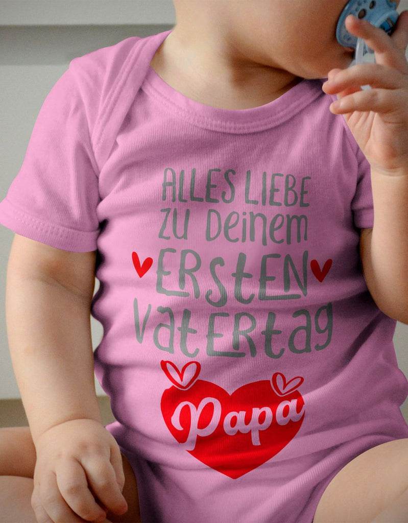 Babybody kurzarm Alles Liebe zu deinem ersten Vatertag - von Mikalino