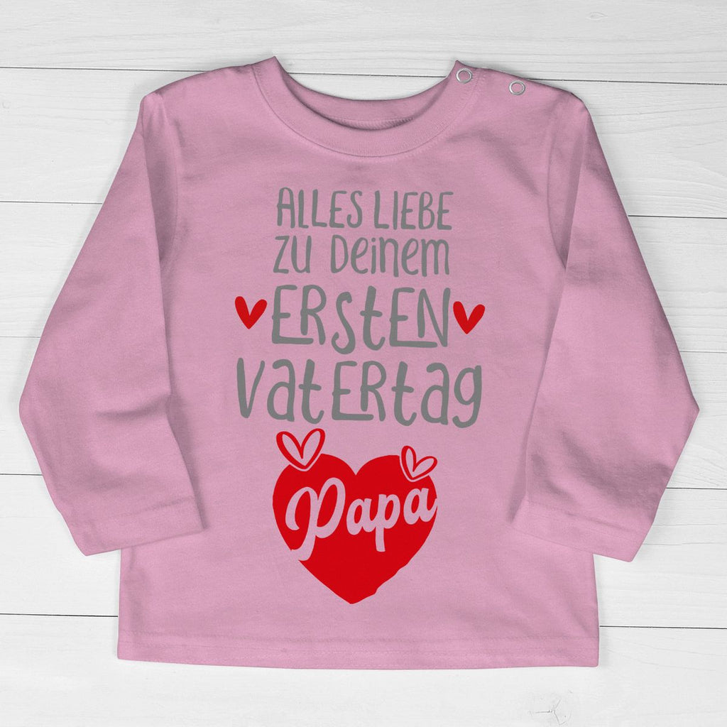 Baby Longsleeve Alles Liebe zu deinem ersten Vatertag - von Mikalino