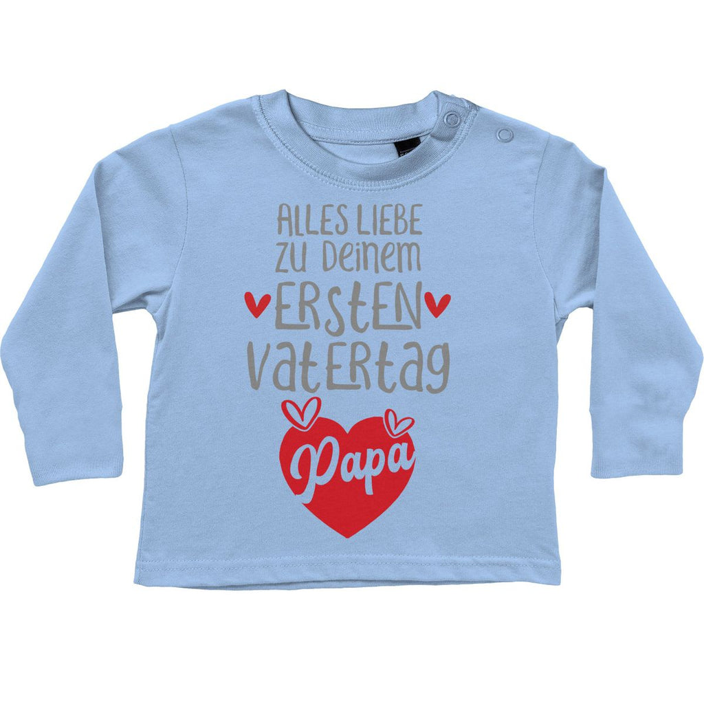 Baby Longsleeve Alles Liebe zu deinem ersten Vatertag - von Mikalino