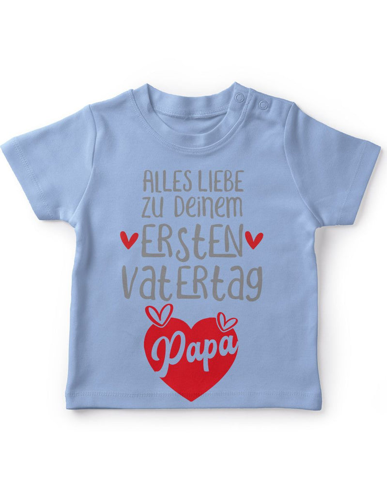 Baby / Kinder T-Shirt Alles Liebe zu deinem ersten Vatertag - von Mikalino