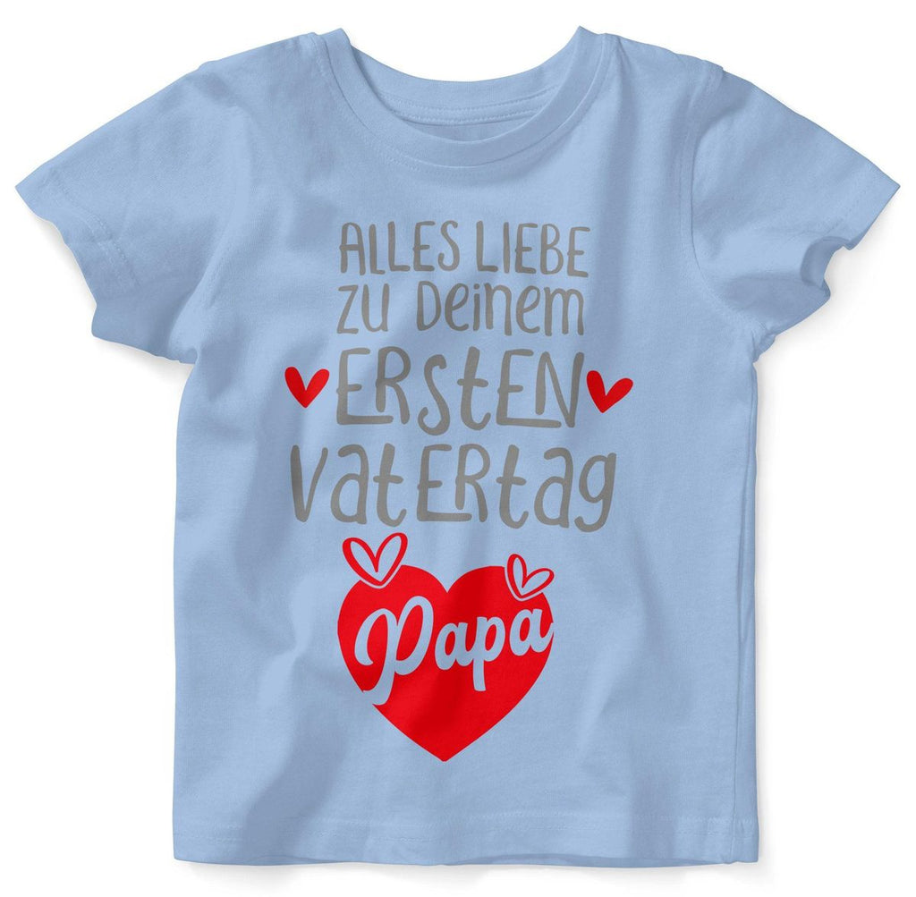 Baby / Kinder T-Shirt Alles Liebe zu deinem ersten Vatertag - von Mikalino