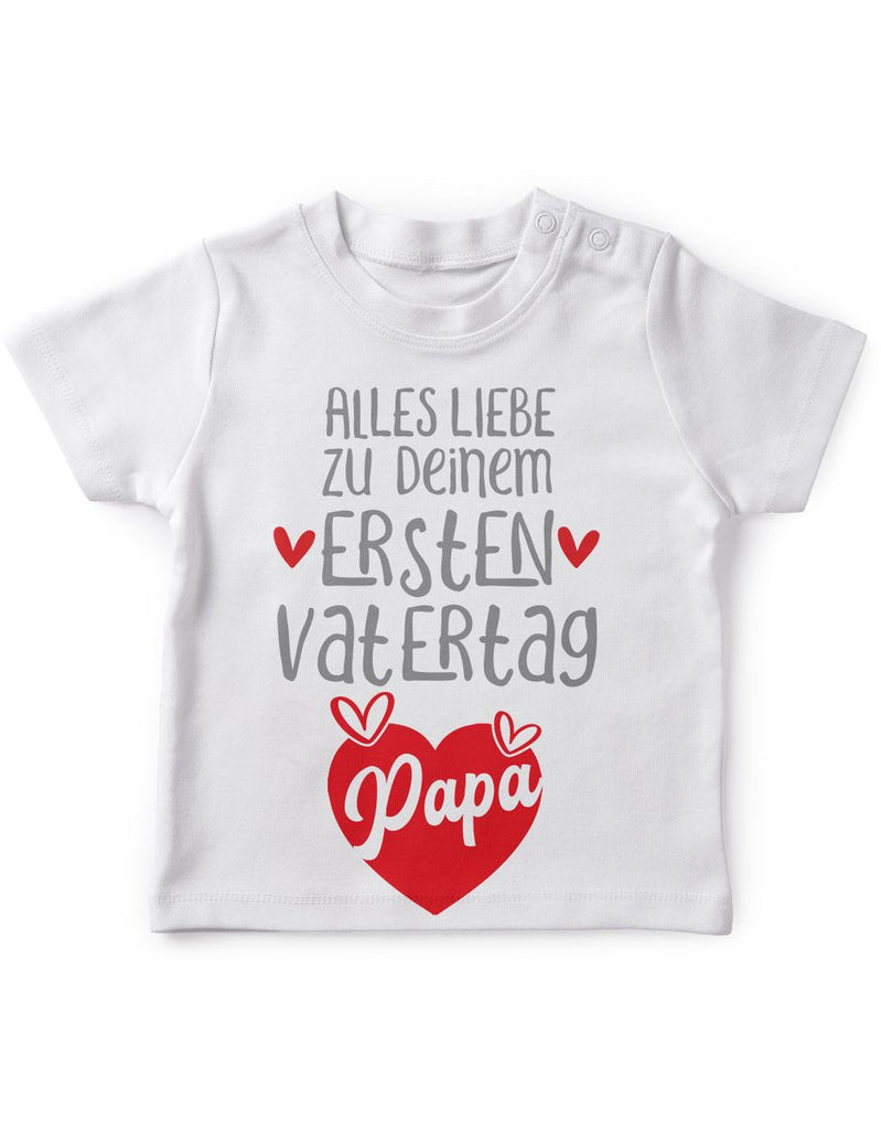 Baby / Kinder T-Shirt Alles Liebe zu deinem ersten Vatertag - von Mikalino