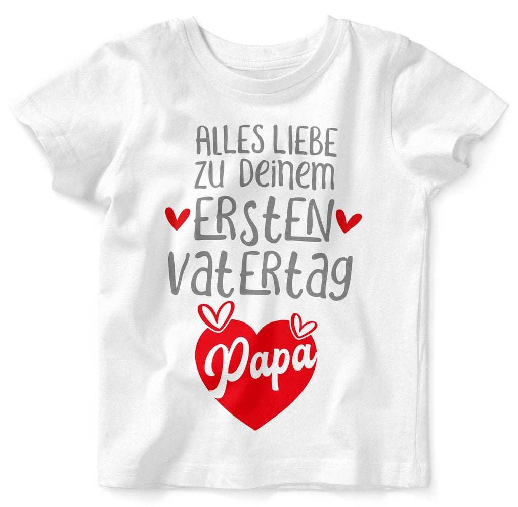 Baby / Kinder T-Shirt Alles Liebe zu deinem ersten Vatertag - von Mikalino