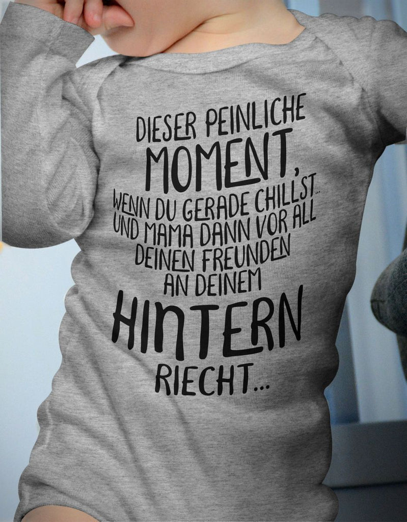 Babybody Langarm Dieser peinliche Moment... - von Mikalino