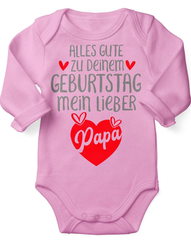 Babybody Langarm Alles Gute zu deinem Geburtstag mein lieber Papa - von Mikalino