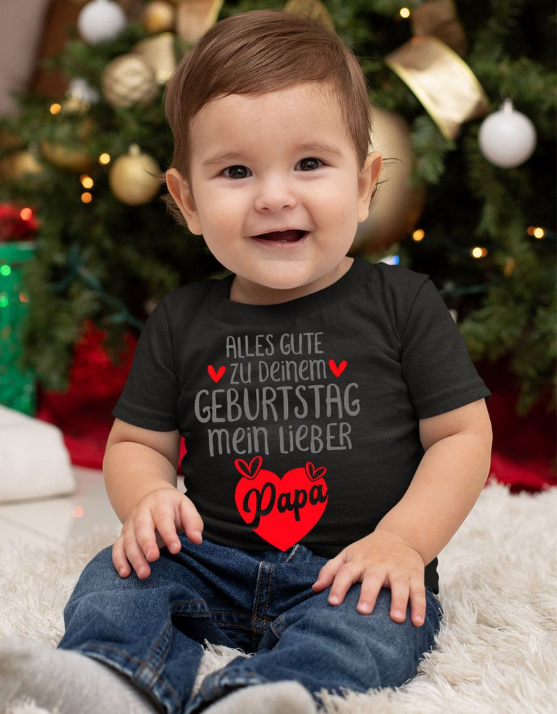 Baby / Kinder T-Shirt Alles Gute zu deinem Geburtstag mein lieber Papa - von Mikalino