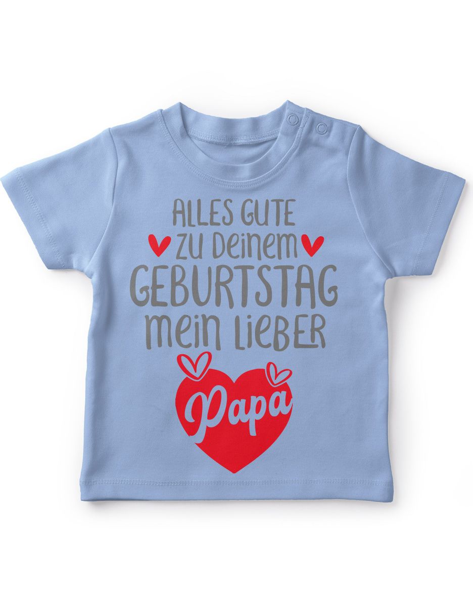 MoonWorks Baby Langarmshirt „Ich Habe Den Besten Papa“ – Bio-Baumwolle, Oeko-Tex, Mit Druckknöpfen, Größen 56-98