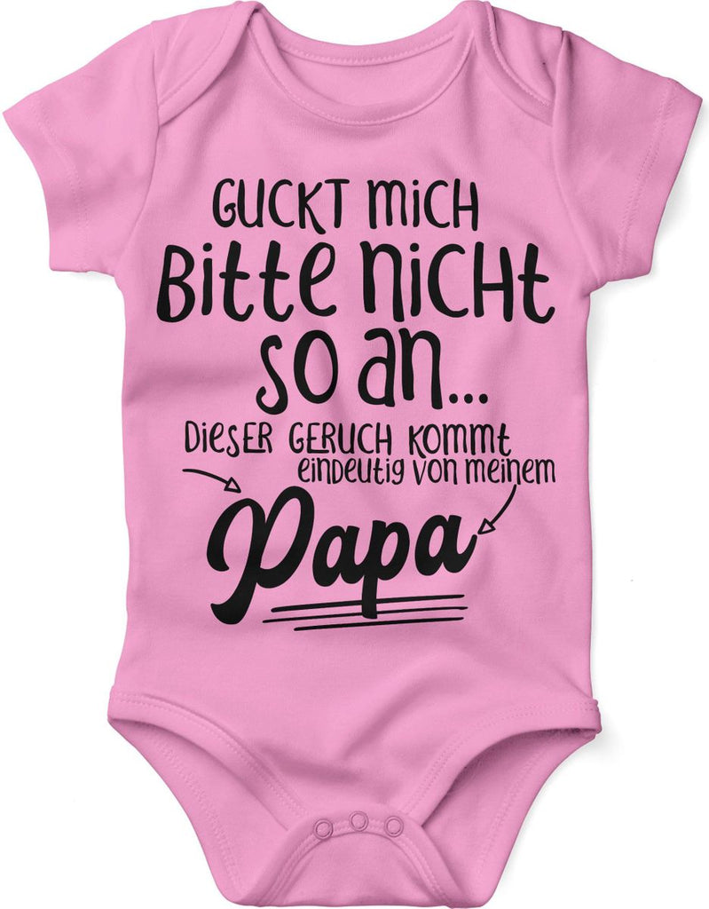 Babybody kurzarm Guckt mich bitte nicht so an.. dieser Geruch kommt von Papa - von Mikalino