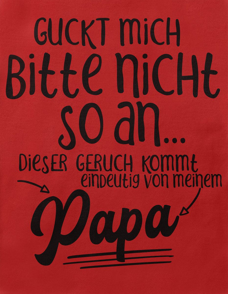 Babybody kurzarm Guckt mich bitte nicht so an.. dieser Geruch kommt von Papa - von Mikalino