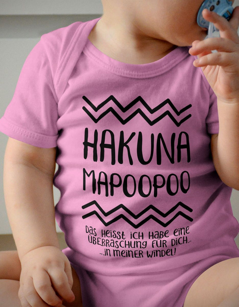 Babybody kurzarm Hakuna Mapoopoo - von Mikalino