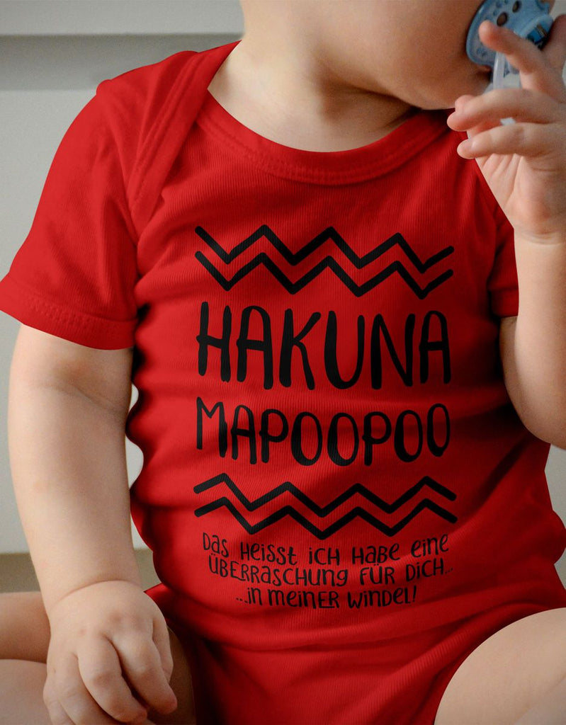 Babybody kurzarm Hakuna Mapoopoo - von Mikalino