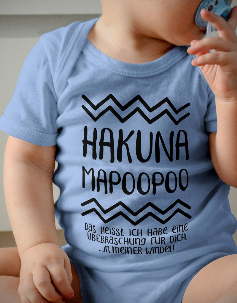 Babybody kurzarm Hakuna Mapoopoo - von Mikalino