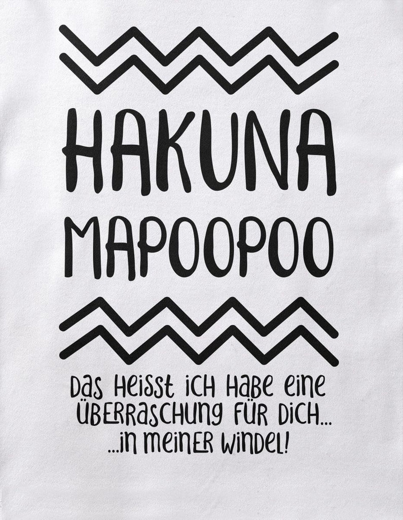 Babybody kurzarm Hakuna Mapoopoo - von Mikalino