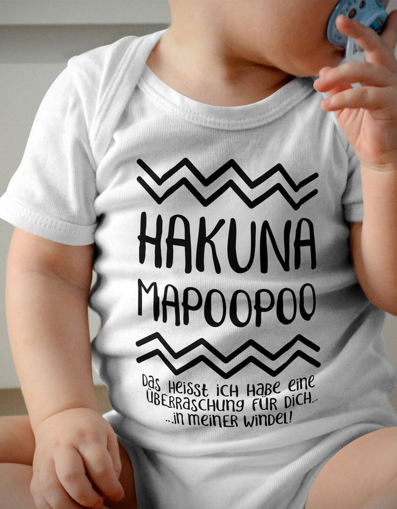 Babybody kurzarm Hakuna Mapoopoo - von Mikalino