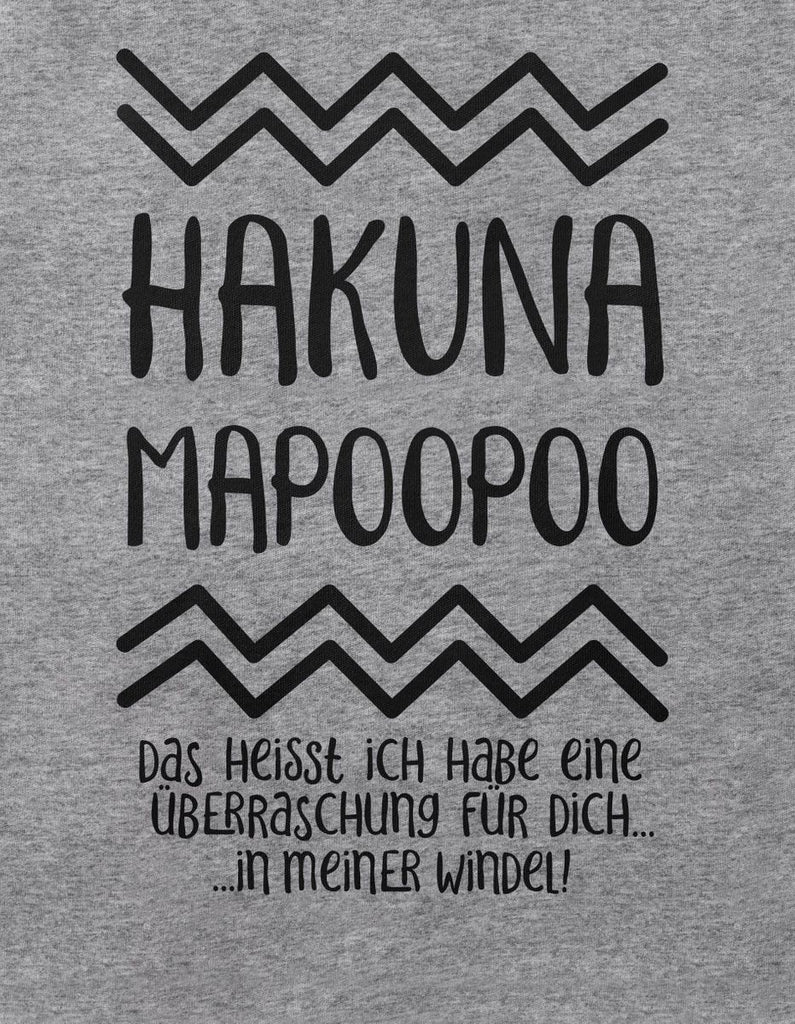 Babybody Langarm Hakuna Mapoopoo - von Mikalino