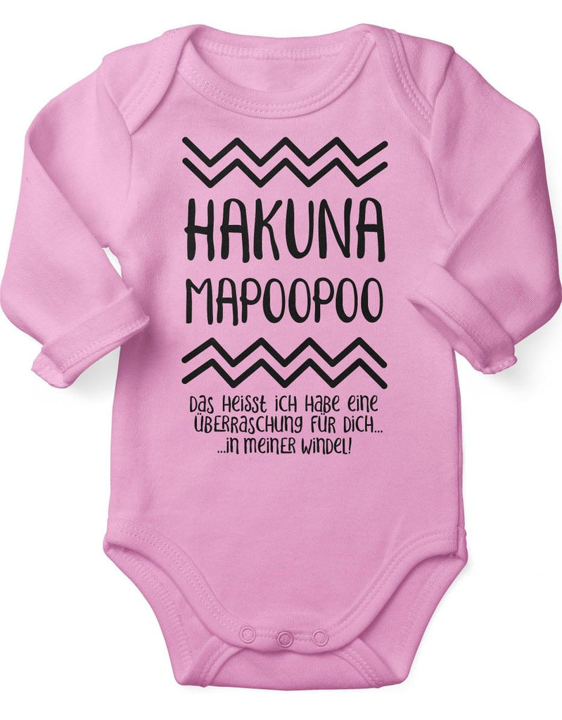 Babybody Langarm Hakuna Mapoopoo - von Mikalino