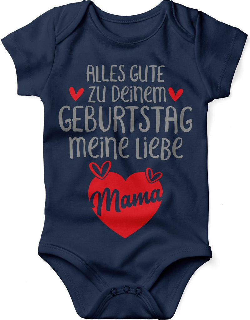 Babybody kurzarm Alles Gute zu deinem Geburtstag meine liebe Mama. - von Mikalino