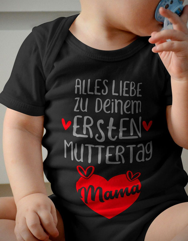 Babybody kurzarm Alles Liebe zu deinem ersten Muttertag - von Mikalino