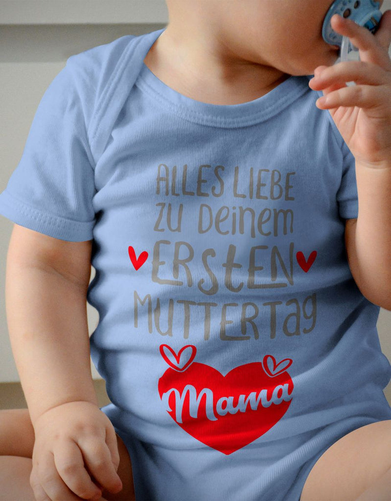 Babybody kurzarm Alles Liebe zu deinem ersten Muttertag - von Mikalino