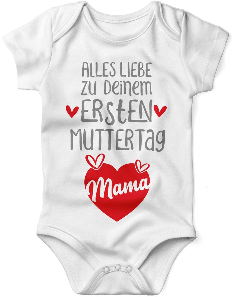 Babybody kurzarm Alles Liebe zu deinem ersten Muttertag - von Mikalino