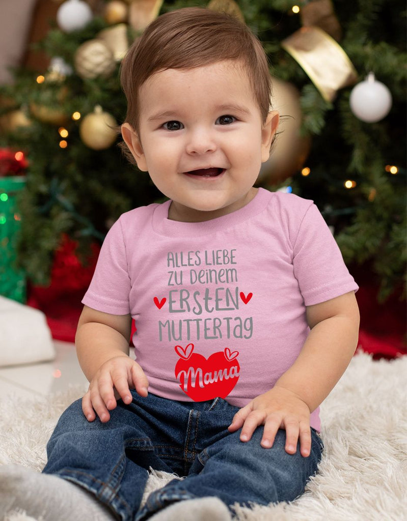 Baby / Kinder T-Shirt Alles Liebe zu deinem ersten Muttertag - von Mikalino