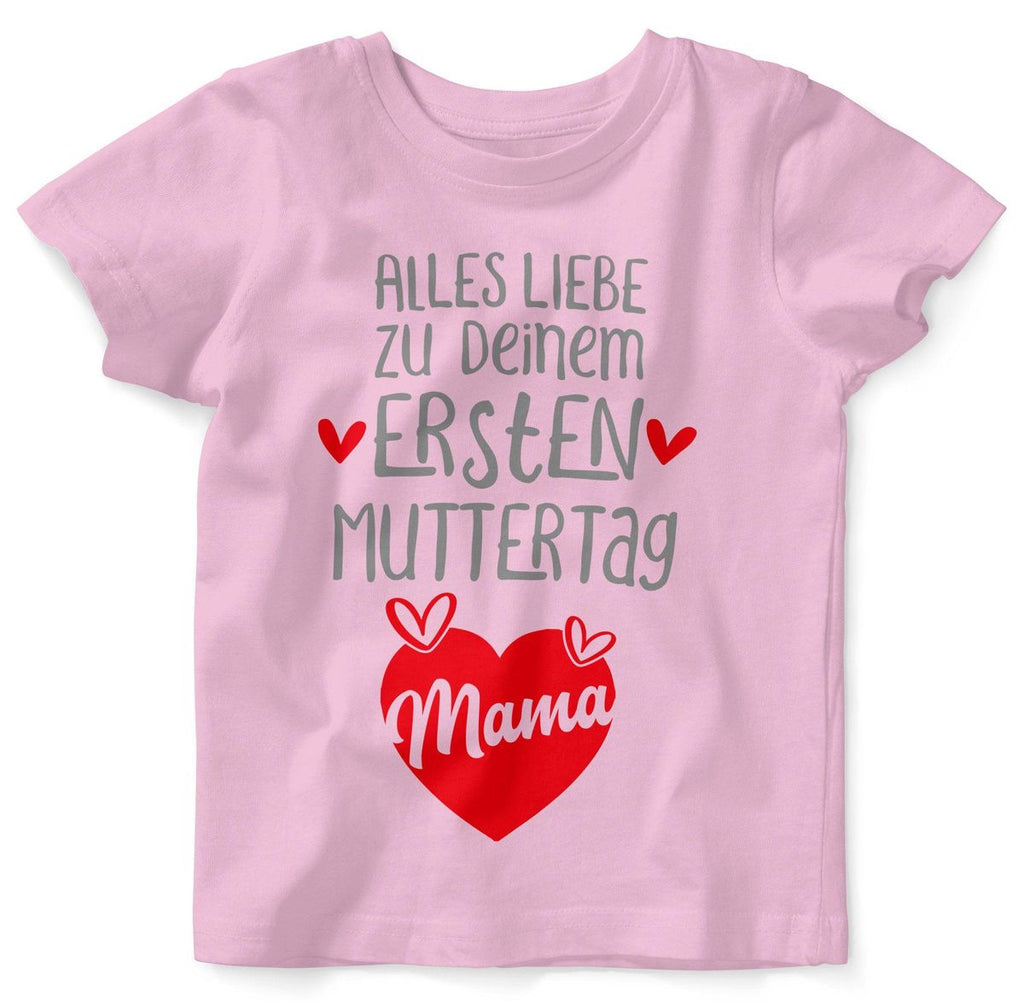 Baby / Kinder T-Shirt Alles Liebe zu deinem ersten Muttertag - von Mikalino