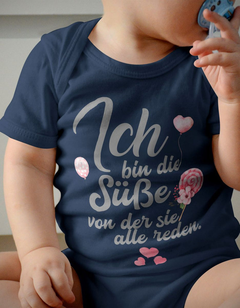 Babybody kurzarm Ich bin die Süße von der sie alle reden - von Mikalino