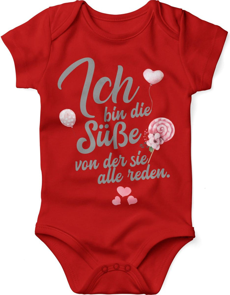 Babybody kurzarm Ich bin die Süße von der sie alle reden - von Mikalino