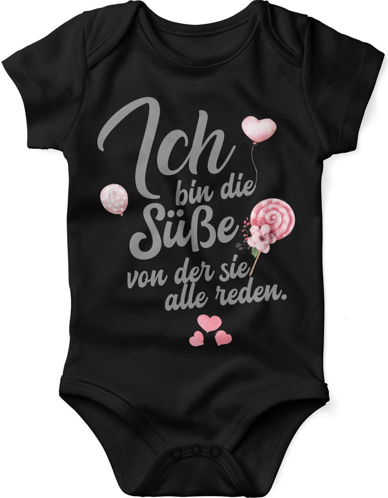 Babybody kurzarm Ich bin die Süße von der sie alle reden - von Mikalino