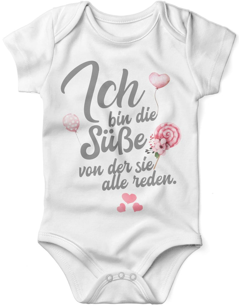 Babybody kurzarm Ich bin die Süße von der sie alle reden - von Mikalino