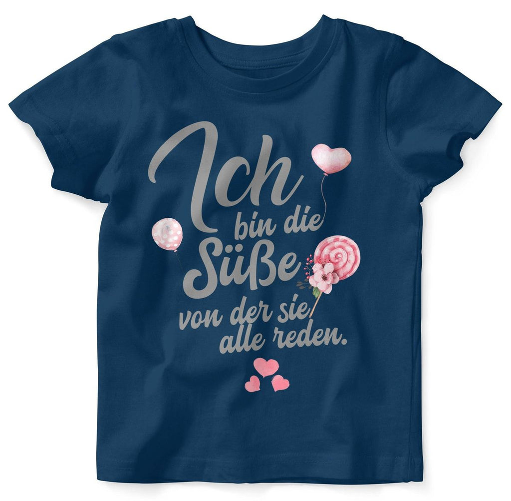 Baby / Kinder T-Shirt kurzarm Ich bin die Süße von der sie alle reden - von Mikalino