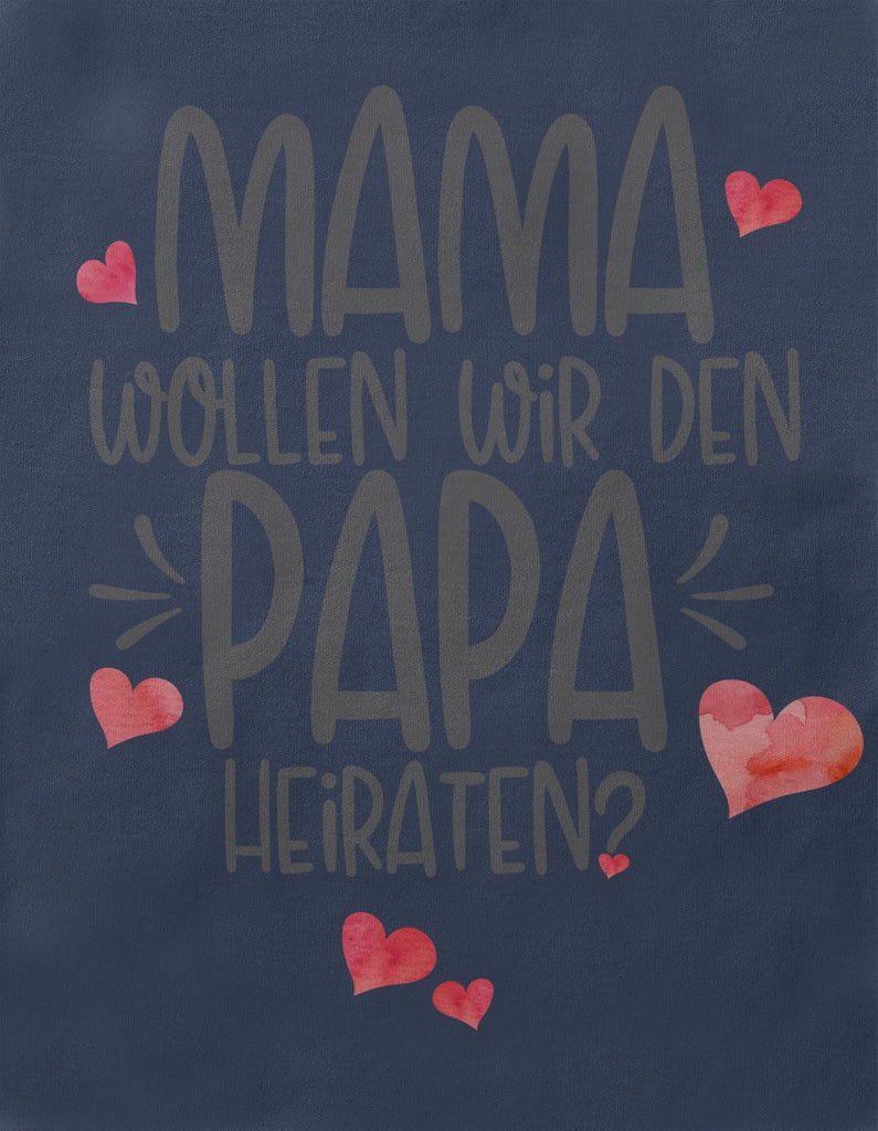 Baby / Kinder T-Shirt kurzarm Mama, wollen wir den Papa heiraten? - von Mikalino